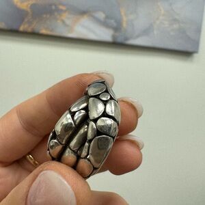 John Hardy KAI twist Ring - Silver Size 8.75